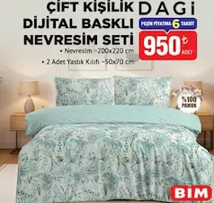 DAGİ ÇİFT KİŞİLİK DİJİTAL BASKILI NEVRESİM SETİ fiyat ve kampanya bilgisi